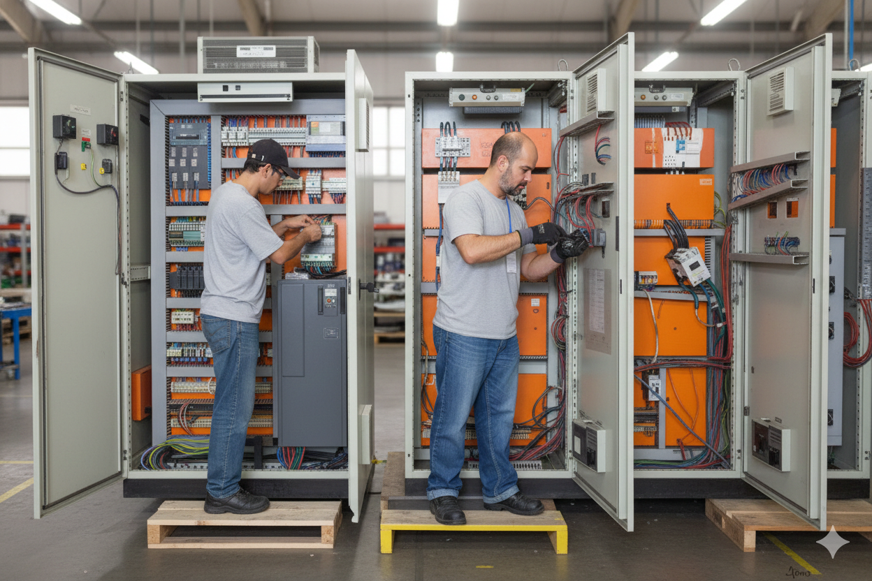 Quadros elétricos industriais PMF Painéis